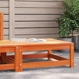 Garden Footstool Wax brown Solid pine wood 70 x 70 x 30 cm 837939