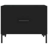 Coffee Tables 2 pcs Black 50x50x40 cm Engineered Wood 829399