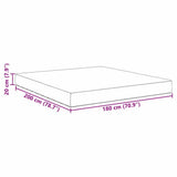Bed Mattress with Mattress Blue 180 x 200 cm Fabric 42008304