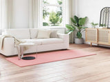 Faux Rabbit Fur Rug Olite Pink 100 x 200 cm Polyester 42021701
