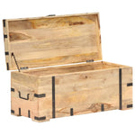 ZNTS Chest 90x40x40 cm Solid Mango Wood 289634