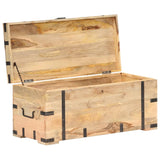 ZNTS Chest 90x40x40 cm Solid Mango Wood 289634