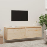 Wall Cabinets 2 pcs 60x30x35 cm Solid Pinewood 813446