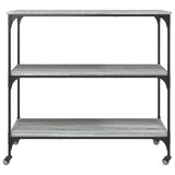 Kitchen Trolley Grey Sonoma 102x50x95 cm Engineered Wood 842324