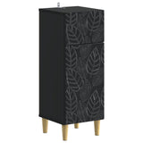 2 Piece Bathroom Cabinet Set DELFT Black Engineered Wood 3418027