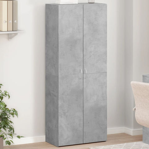 ZNTS File Cabinet Concrete Grey 60x32x153 cm Engineered Wood 3276647