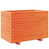 Garden Planter Wax Brown 70x40x49.5 cm Solid Wood Pine 847370