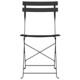 Garden Folding Chair 2 pcs Anthracite 42 x 46 x 82cm Metal 42002960