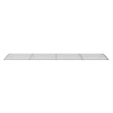 Door Canopy Grey and Transparent 350x75 cm Polycarbonate 153592
