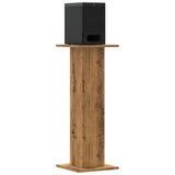 Speaker Stands 2 pcs Artisian Oak 30x30x80 cm Engineered Wood 852671