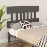 Bed Headboard Grey 183.5x3x81 cm Solid Wood Pine 819137