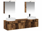 Bathroom Cabinet Set 5 pcs Old Wood Engineered Wood 3406597