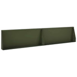 Retaining Wall 2 pcs 100 x 12 x 30 cm Steel Olive Green 8015139