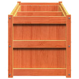 Garden Planter Wax Brown 150x50x50 cm Solid Wood Pine 837486