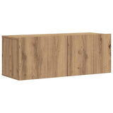 7 Piece TV Cabinet Set Wall-mounted Artisan Oak Engineered Wood 3329020