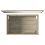 2 Piece Bathroom Furniture Set Sonoma Oak Engineered Wood 856372