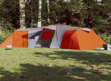 Family Tent Dome 12-Person Grey and Orange Waterproof 94348