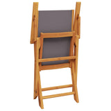 Bistro Set Anthracite Solid acacia wood, polyester fabric Small 3281797