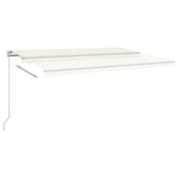 Manual Retractable Awning 500x350 cm Cream 3069017