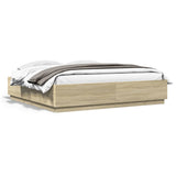Bed Frame without Mattress Sonoma Oak 180x200 cm Super King 3209683