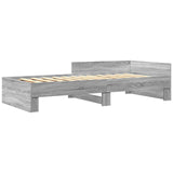 Bed Frame with Headboard Grey Sonoma 80 x 200 cm 8009039