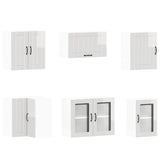 11 Piece Kitchen Cabinet Set Lucca Gloss White Engineered Wood 3314923