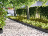 Lawn Edging 30 pcs Black 100 x 0.05 x 20 cm Cold Rolled Steel 865948