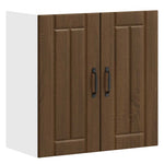 ZNTS Kitchen Wall Cabinet Lucca Brown Oak Engineered Wood 853824