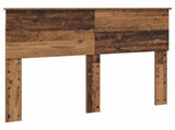 Bed Frame with Headboard Old Wood 135 x 190 cm Engineered Wood 3408279