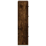 Bookcase Smoked Oak 60x24x101.5 cm Engineered Wood 860395