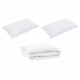 All-season Duvet with Pillow 3 pcs White Microfiber 3377578