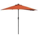 Garden Parasol Terracotta 294 x 150 x 223 cm 42003264