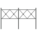 Metal Replace Headboard Black 150cm 376536