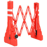 Folding Traffic Barrier Red 210x50x105 cm 150989