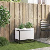 ZNTS Garden Planter White 60x40x50 cm Solid Wood Pine 847024