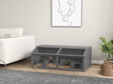 Hamster Cage, Wooden Small Animal Cage for Gerbils, Mice w/ Suspension Bridge, Openable Top, Hut, 85 T3398P350090