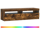 LED TV Cabinet Smoked Oak Engineered Wood 897870