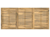 Garden Dinner Table White 147 x 88.5 x 75 cm Solid Acacia Wood 901715