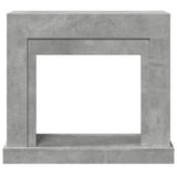 Fireplace Surround Concrete Grey 100x30x87.5 cm Engineered Wood 854565
