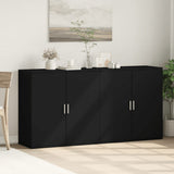 Sideboards 2 pcs Black 79x38x80 cm Engineered Wood 3276603