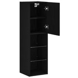 TV Cabinet Set Black Oak 30.5 x 30 x 102 cm Engineered Wood 862198