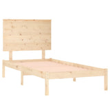 Bed Frame without Mattress 75x190 cm Small Single Solid Wood 3104763