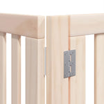 Dog Gate with Door Foldable 12 Panels 960 cm Poplar Wood 3155668