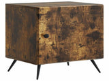 Bedside Cabinet Smoked Oak 43 x 34.5 x 50 cm Engineered Wood 895495