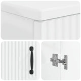 3 Piece Bathroom Cabinet Set HOORN High Gloss White 3417472