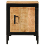 Bed Cabinet 40x30x52.5 cm Solid Rough Wood Mango 358503