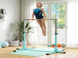 Height Adjustable Gymnastics Horizontal Bar for Kids, Children Junior Kip High Bar Fitness, Light T3398P349203