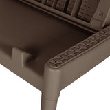 Sun Lounger Brown 186x60x29 cm PP 364217