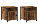 Bedside Cabinet 2 pcs Old Wood 40 x 42 x 60 cm Engineered Wood 881833
