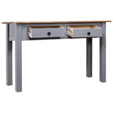 Console Table Grey 110x40x72 cm Solid Pine Wood Panama Range 282680